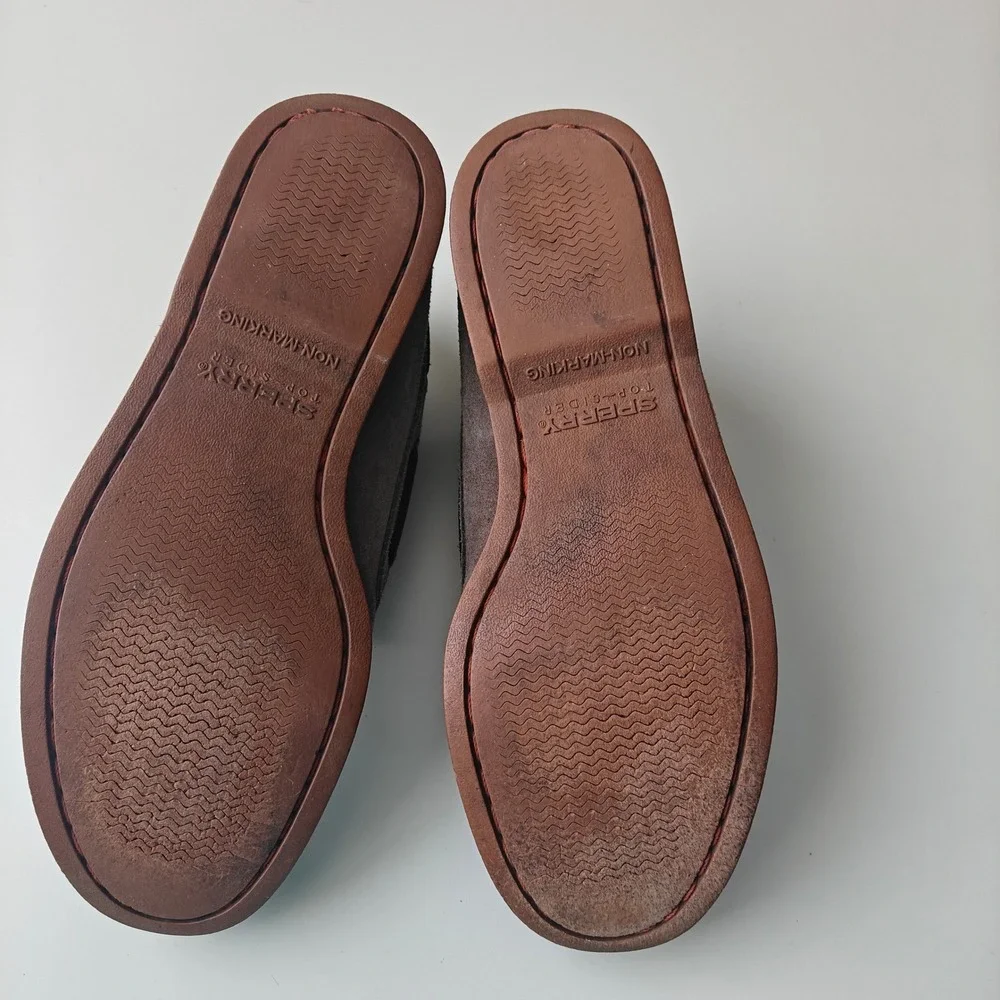 Sperry Top-Sider Mens 8M Bahama Chukka Grey Suede Leather Boat Shoe Boots